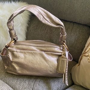 Authentic Coach small Rose Gold shoulder bag.